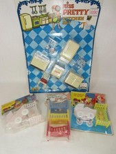 Miniature Furniture Kitchen, Nursery - Original Packages LOT of 4 Dollhouse Toy