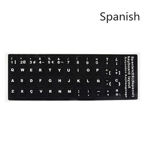 Keyboard Sticker Alphabet Keyboard Layout Sticker with many language for Laptops - Picture 23 of 26