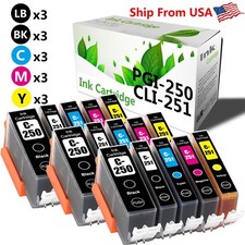 15PK PGI250XL CLI251XL Ink Cartridge for Pixma MX922 IP7220 Printer