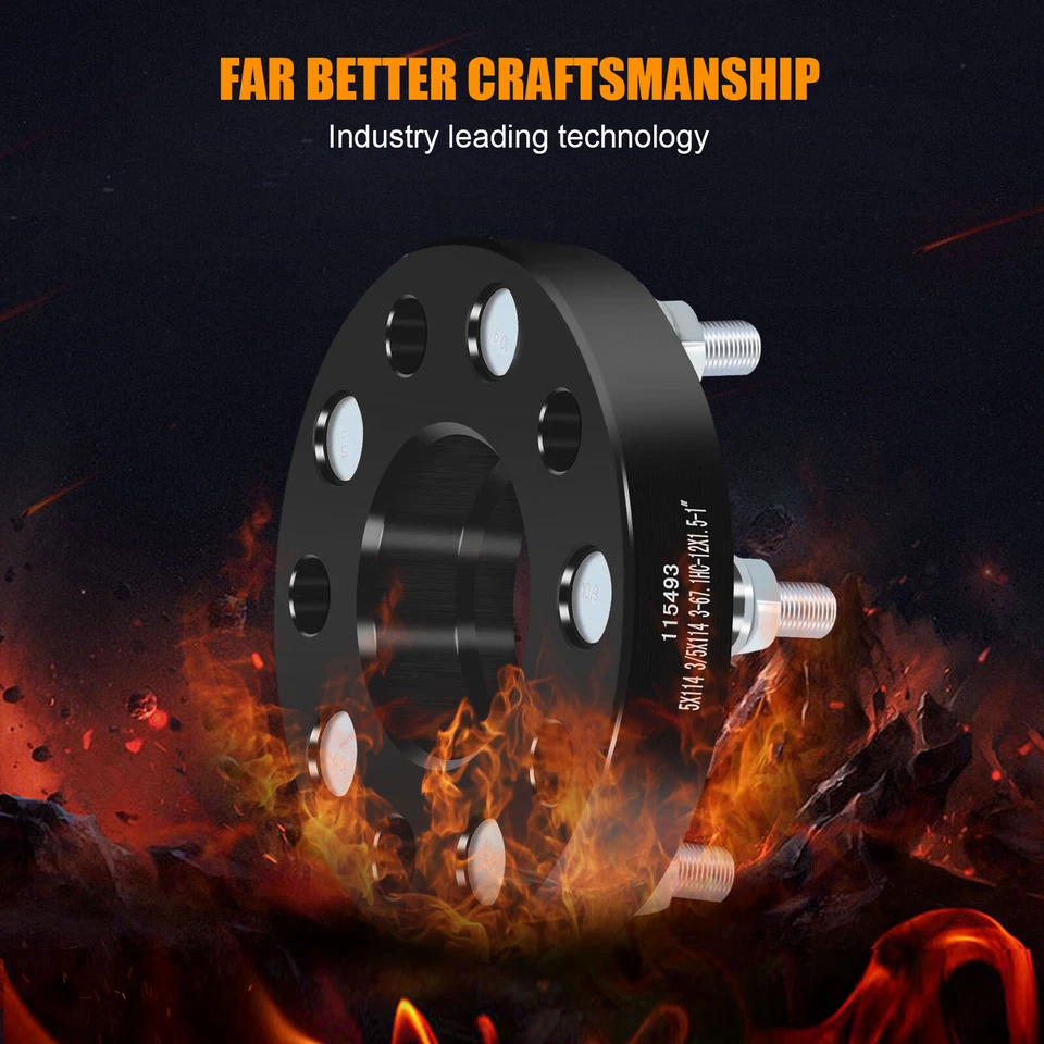 4x espaciadores de rueda de 1" 25 mm 5x4,5 para Hyundai Azera Mitsubishi Eclipse Mazda CX-3 Foto 4 de 4