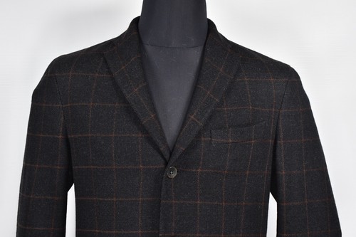 Chaqueta Blazer Boglioli Dover Lana Cuadros Para Hombre Marrón Talla 50 - Imagen 3 de 11