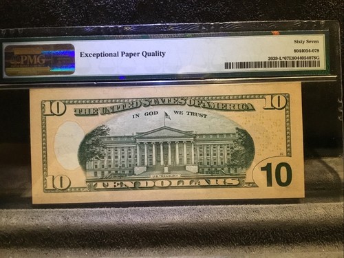 FR.2039-L* 2004-A $10 FW *STAR* FRN SAN FRANCISCO, CA PMG GEM UNCIRCULATED-67EPQ - Picture 5 of 6