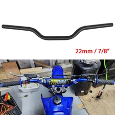 7/8" 22mm Motorcycle Low Drag Handlebar Black For Yamaha TTR125 TT 250 500 DT175