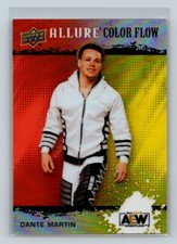 2022 Upper Deck Allure AEW Color Flow Orange Yellow #R-10 Dante Martin Card