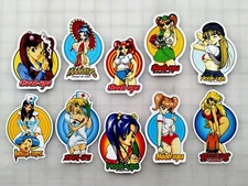 Hook-Ups Sticker Pack SET 5 Reproduction skateboarding toy machine Anime Girl