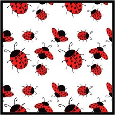 30 Custom Lady Bug Art Personalized Address Labels