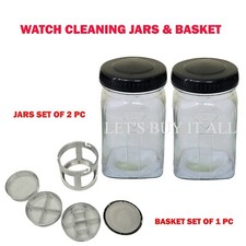 Watch Cleaning Machine Jars  Basket - Watch Part Cleaning Basket