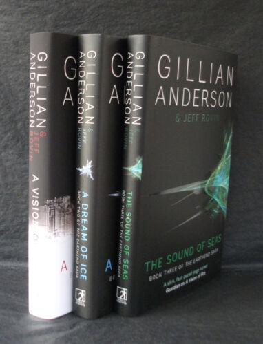 EARTHEND SAGA 1 2 & 3 Gillian Anderson SIGNED LTD MATCHING NUMBER SET Goldsboro - Picture 1 of 12