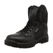 Groundwork GR38 Steel Toe Safety Boot Leather Lace Up Black Unisex Workboots PPE