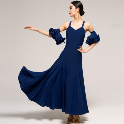 Latin Ballroom Dance Dress Modern Salsa Waltz Standard Long