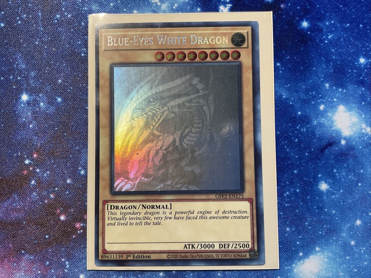 Yugioh Blue-Eyes White Dragon Ghost Rare GFP2-EN175 1st Ed Yugioh Blue-Eyes White Dragon Ghost Rare GFP2-EN175 1st Ed