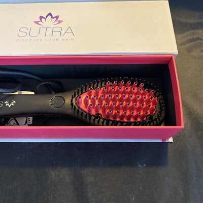 SUTRA Ionic Heat Brush ( Black ) - Silicone Tips, Far Infra 