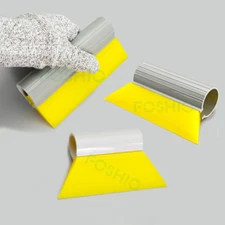 3 Set Yellow Turbo Squeegee Multiple Sizes Window Tint Film Tool Water Scraper