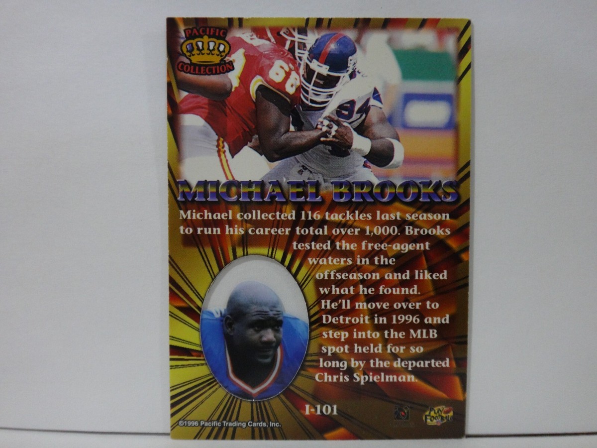 1996 Pacific Invincible Silver New York Giants Football Card #101