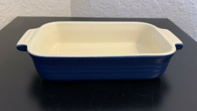 Le Creuset Blue Small Rectangular Baking Casserole Dish 7'' X 5'' X 2 