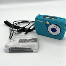 Polaroid iS048-TEAL 16MP Waterproof Instant Sharing Digital Camera For Parts 