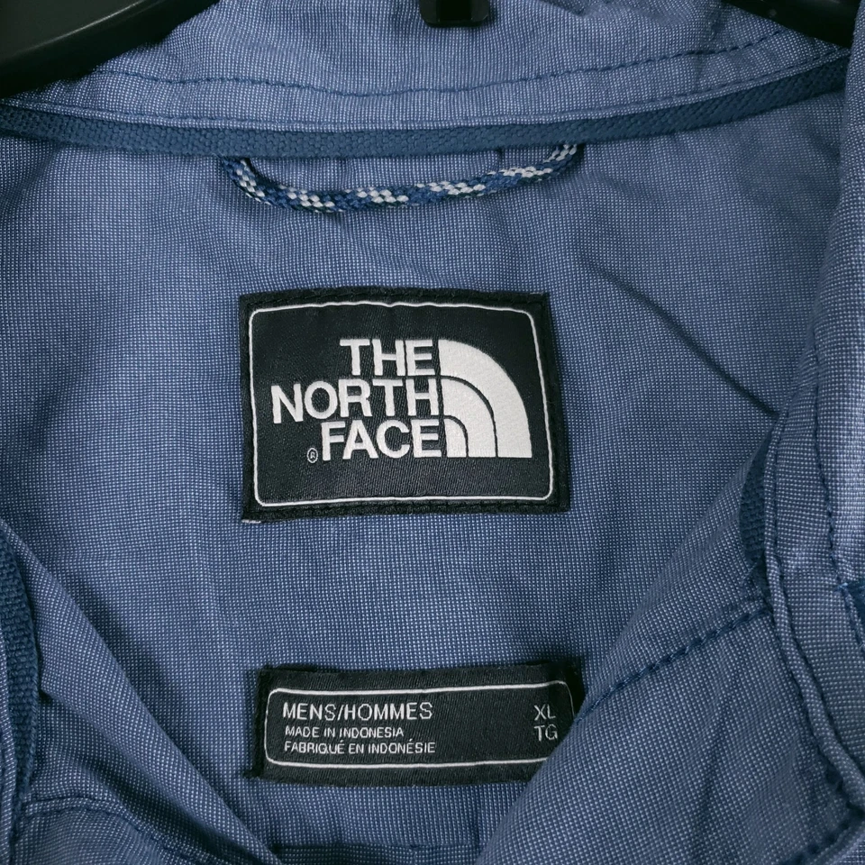 Camisa con botones The North Face para hombre talla XL azul manga corta camisa de nailon Foto 3 de 4
