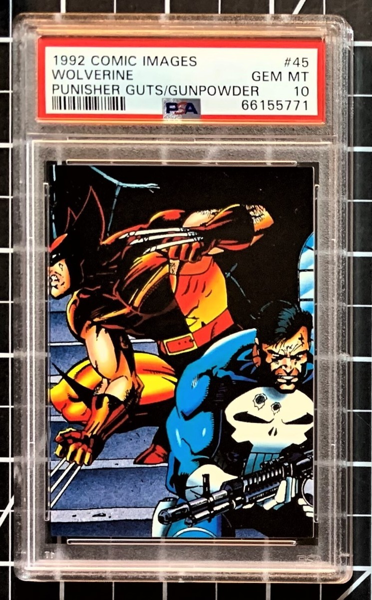 1992 Marvel Comic Images Punisher - #45 Wolverine - PSA 10