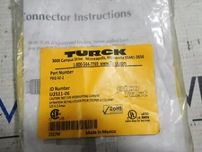 New Turck PKG 4Z-2 2 Amp 125 Volt Single Ended Female Straight Connector Cordset