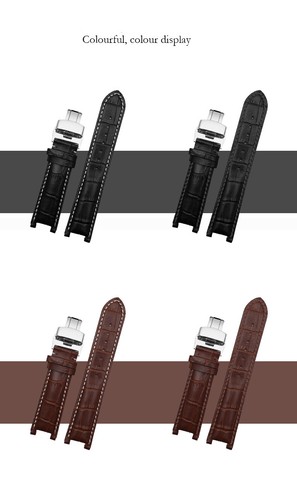 Bracelet de montre en cuir de vache pour bracelet papillon GC Guess PASHA W3108/HPI004 - Photo 24/39