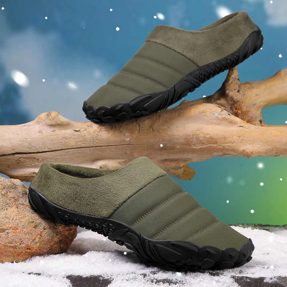 APL Unisex Plush Slippers Fluffy Couple Slippers Comfortable Lightweight for Winter