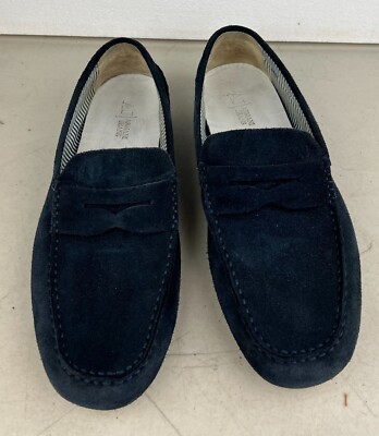 Emporio Armani Men’s Driving Moccasins – Size 43 (US 10) Navy Suede, Gently Worn Emporio Armani | Shoes | Emporio Armani Designer Cow Suede  main image 4