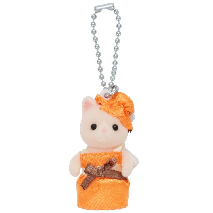 Sylvanian Families Silk Cat Keychain Calico Critters Japan New