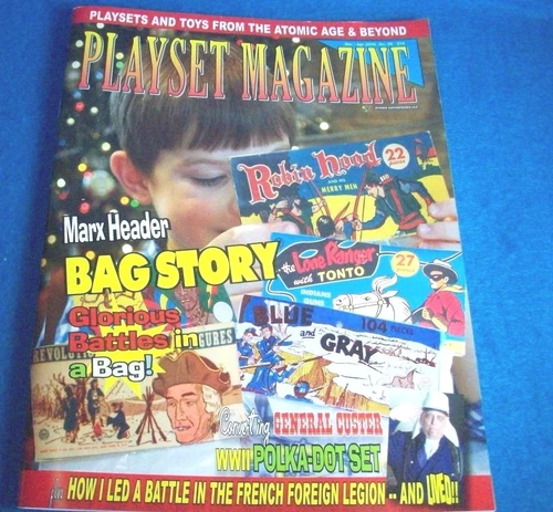 playset magazine #86 March 2016- Marx header card sets and more