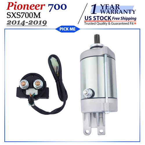 Starter Motor for Honda Pioneer 700 Sxs700M 2014-2019 With Solenoid Relay
