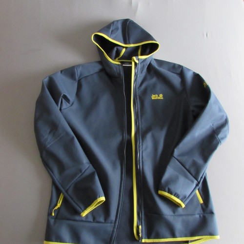Jack Wolfskin Outdoor-Herrenjacke XL Farbe: dunkelblau mit gelben Applikationen - Bild 2 von 6