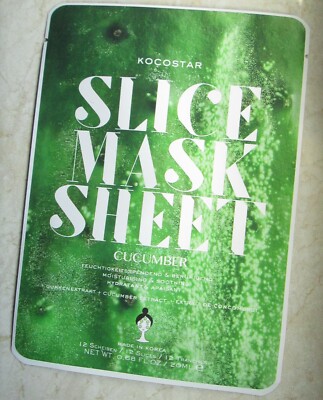   200,00 / 1000 ML KOCOSTAR SLICE MASK SHEET CUCUMBER GURKE GESICHTSMASKE 20 ML