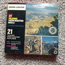 GAF Talking Viewmaster Reel Sets - Grand Canyon- complete with box  insert vtg.