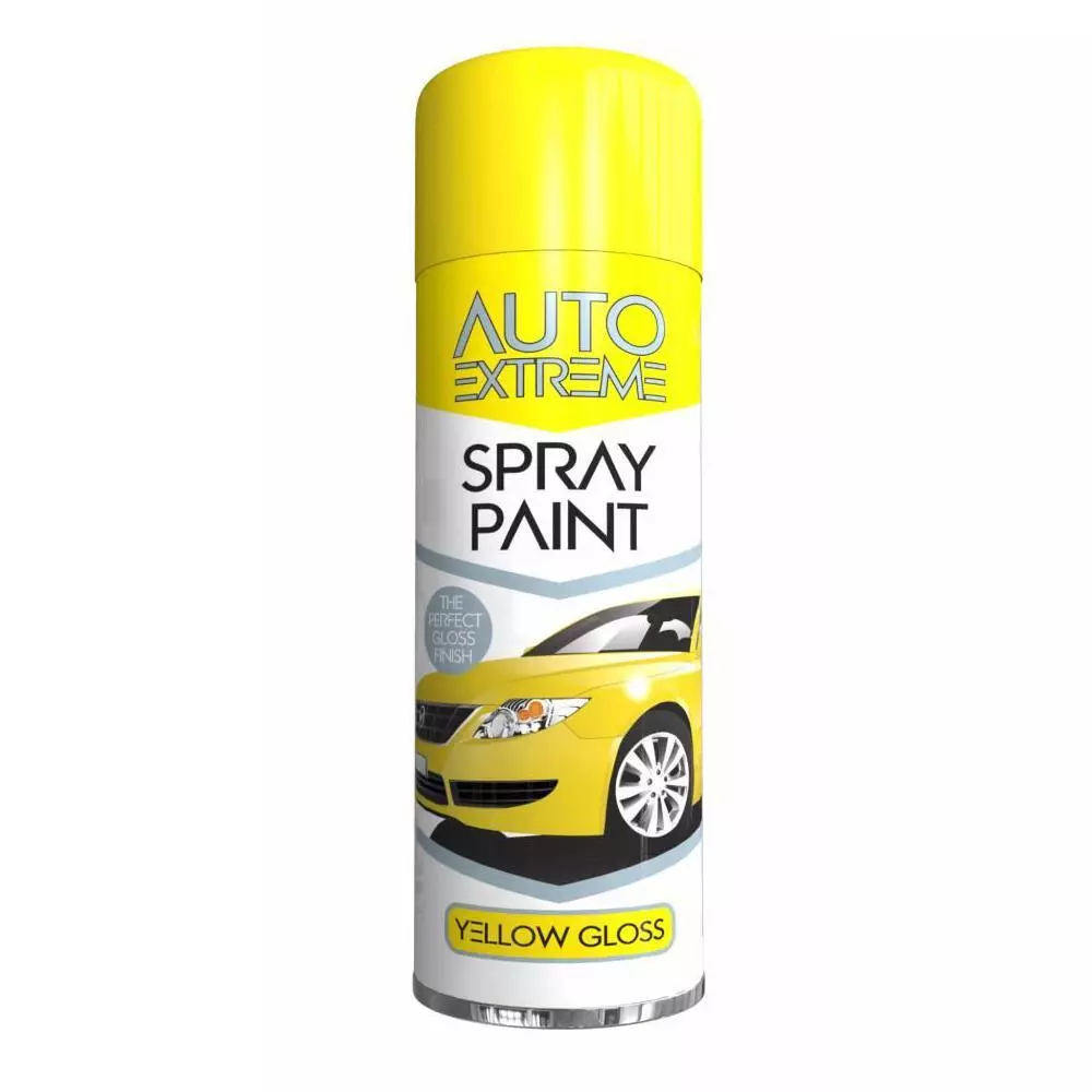 Spray cheap paint yellow