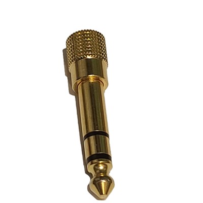 6.3mm 1/4'' Male plug to 3.5mm 1/8'' Female Jack Stereo Headphone Audio Adapter