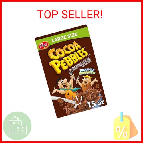 Post Cocoa Pebbles Cereal, 15 Oz