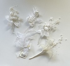 5 GORGEOUS Floral Sprays for BRIDAL HEADPIECE Decorations MILLINERY SUPPLIES