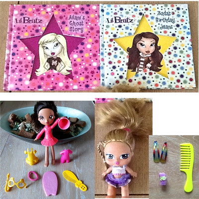 Bratz Babyz im Dunkeln leuchtende Haare/Clip ''Yasmin'' & Druckknopf Puppe/(X2) Geschichtenbücher