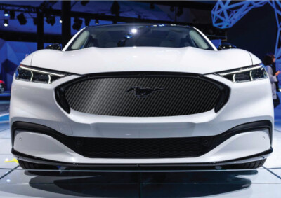Fits Ford Mach E Mustang Grille Vehicle Graphic Wrap Carbon Grid Metal Us Mesh Ebay