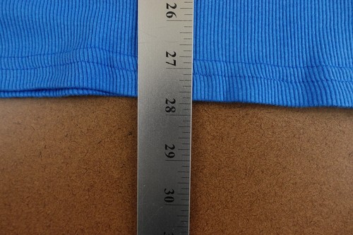 Sexy Basics Womens Size 2XL Fitted Blue Rib Knit Scoop Neck Tank Top NWT - Picture 9 of 9