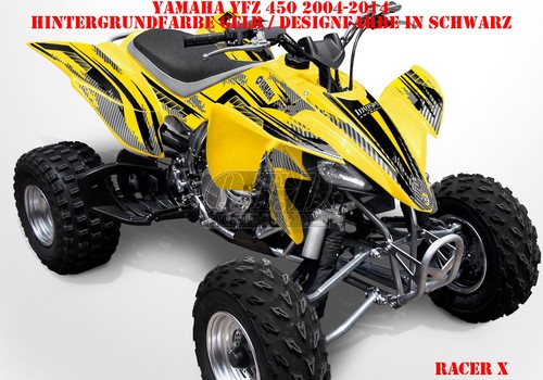 INVISION KIT GRÁFICO DE DECORACIÓN ATV YAMAHA YFZ 450 04-14, YFZ 450R RACER-X, CALCOMANÍAS B - Imagen 8 de 12