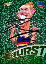 Signed 2017 Adelaide Crows AFL Select Starburst Card - Tom Lynch