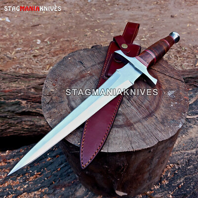Premium Hand Forged J2 Steel Hunting Fighter Dagger Mini Medieval Sword