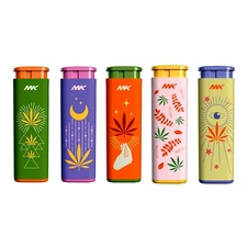 (PACK OF 5) MK DREAM SERIES REFILLABLE JET LIGHTERS (08508)