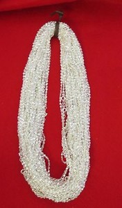 Authentic LOT OF 50 14kt WHITE GOLD PLATED 20 INCH 1MM TWISTED NUGGET CHAINS