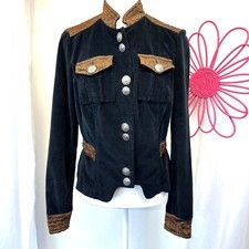 Rinascimento Italian Designer Vintage Corduroy Crop Blazer Ladies Size Small
