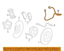 GM OEM 13-20 Impala Rear Suspension Brake Components-Abs Sensor 23483152