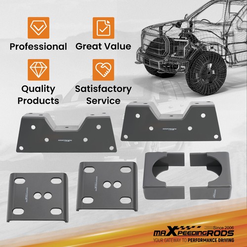 Rear Axle Flip Kit 5" Drop C Notch Kits with U-bolts For Chevy C10 GMC C15 73-87 - Picture 6 of 13
