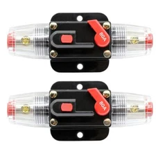 ZOOKOTO 2 Pcs 12V-24V DC Fuse Holder 20A 30A 40A 50A 60A 80A 100A 150AInline ...