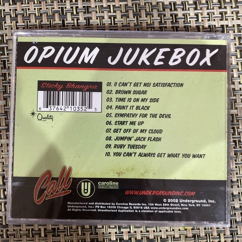 OPIUM JUKEBOX STICKY BHANGRA: A TRIBUTE TO THE ROLLING STONES NEW SEALED CD - Picture 2 of 2