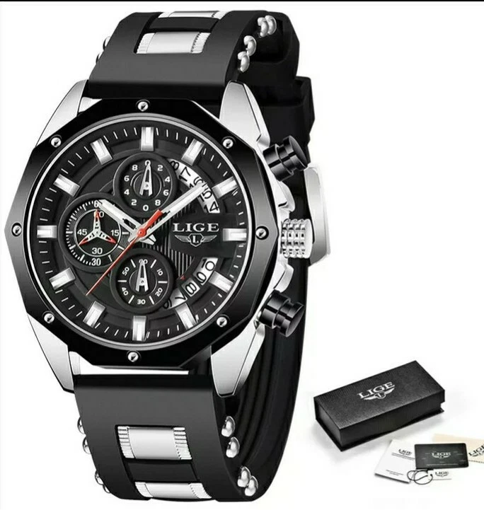 Lige fashion mens best sale watches